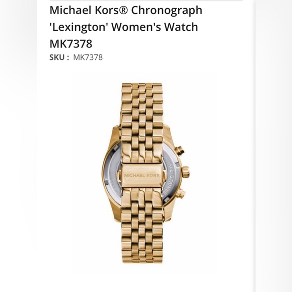 Michael Kors® Chronograph 'Lexington' Women's Watch - Picture 2 of 4